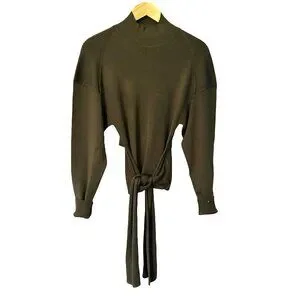 COS | Sweaters | Cos Open Back Ribbed Knit Sweater Top Tie